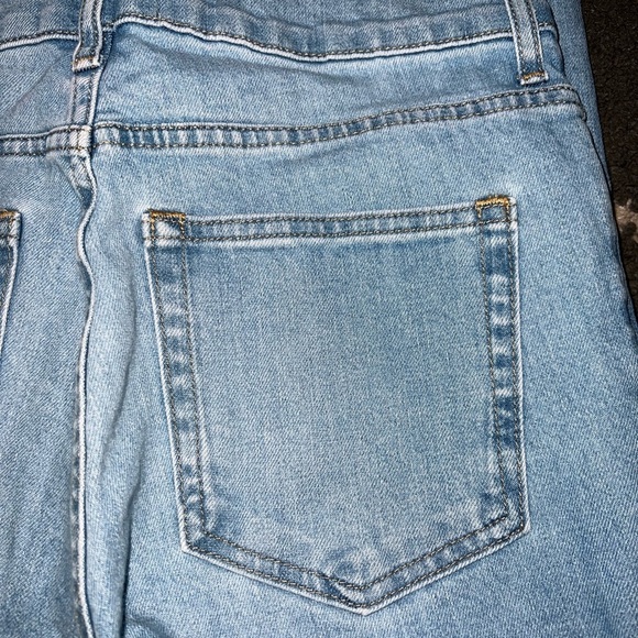 Everlane Light Wash Raw Hem High Rise Blue Jeans Size 29 - Picture 7 of 7